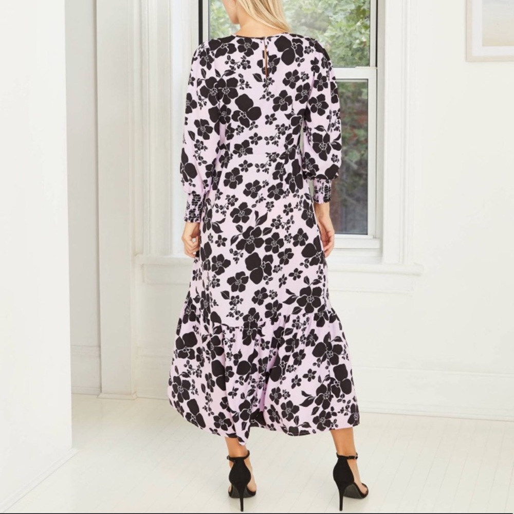 SOLD Who What Wear Long Puff Sleeve Dress NWT - Picture 2 of 6